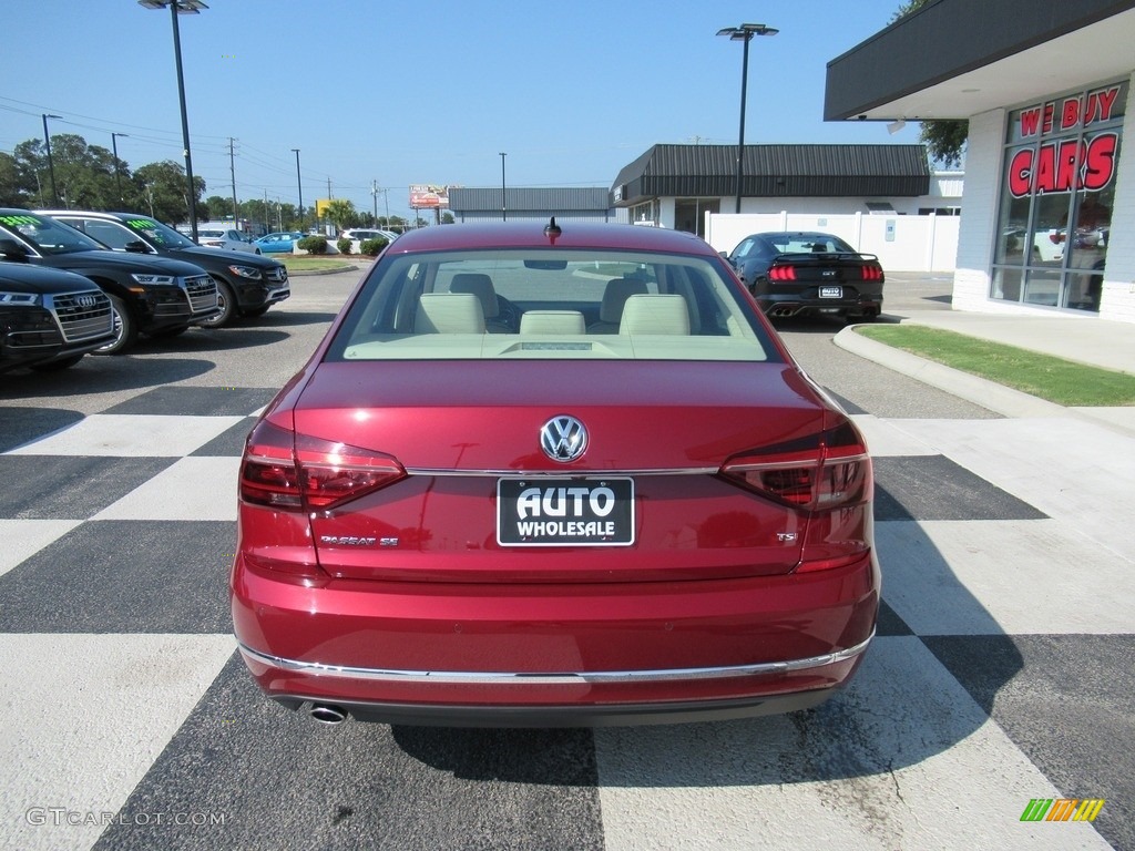 2018 Passat SE - Fortana Red Metallic / Cornsilk Beige photo #4