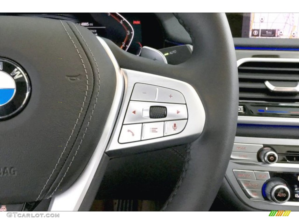 2020 7 Series 740i Sedan - Black Sapphire Metallic / Black photo #15
