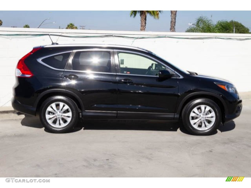 2012 CR-V EX-L - Crystal Black Pearl / Black photo #10