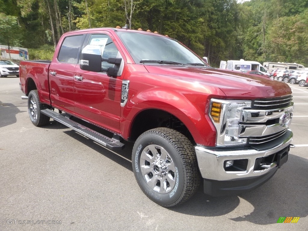 Ruby Red 2019 Ford F250 Super Duty Lariat Crew Cab 4x4 Exterior Photo #135170752