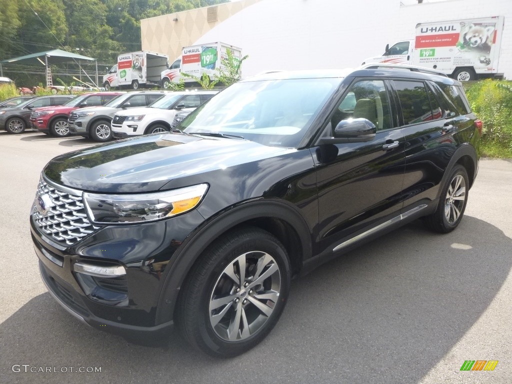 2020 Explorer Platinum 4WD - Agate Black Metallic / Sandstone photo #5