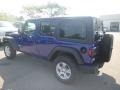 2020 Ocean Blue Metallic Jeep Wrangler Unlimited Sport 4x4  photo #3