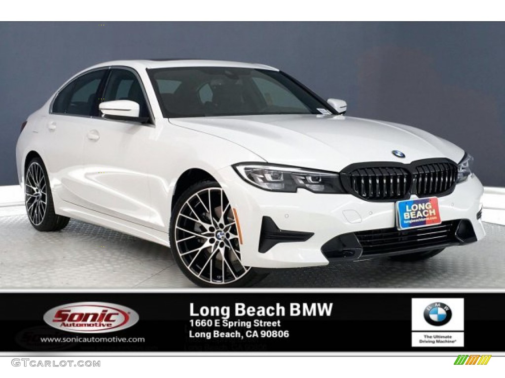 2019 3 Series 330i Sedan - Alpine White / Black photo #1