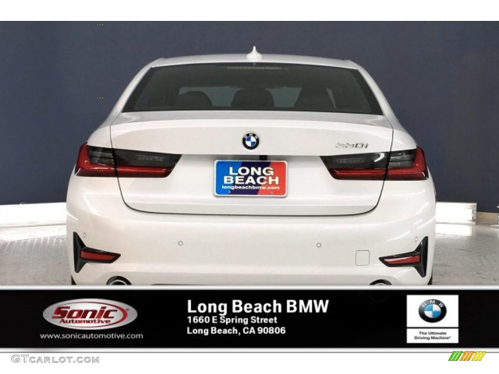 2019 3 Series 330i Sedan - Mineral White Metallic / Black photo #3