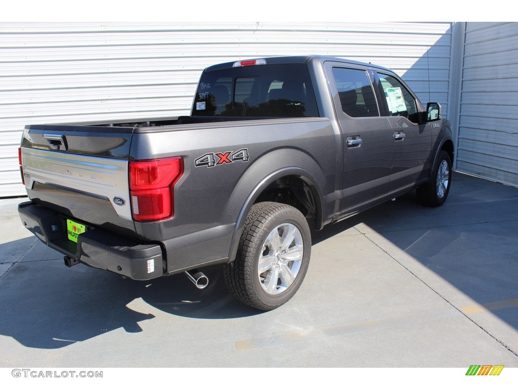 2019 F150 Platinum SuperCrew 4x4 - Magnetic / Black photo #8