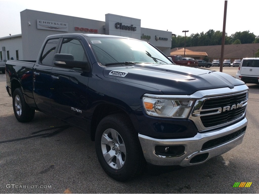 2019 1500 Big Horn Quad Cab 4x4 - Patriot Blue Pearl / Black photo #1