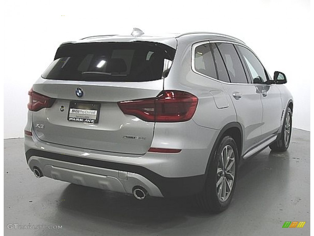 2019 X3 xDrive30i - Glacier Silver Metallic / Black photo #5