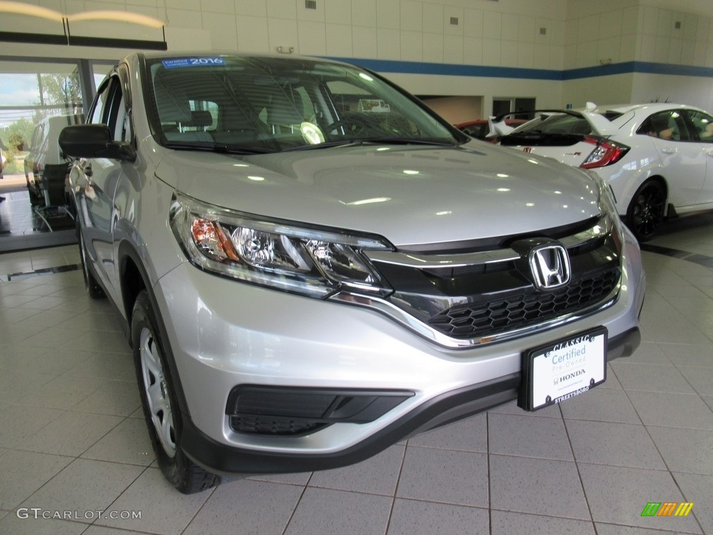 2016 CR-V LX AWD - Alabaster Silver Metallic / Gray photo #6
