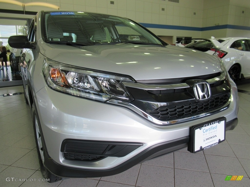2016 CR-V LX AWD - Alabaster Silver Metallic / Gray photo #12
