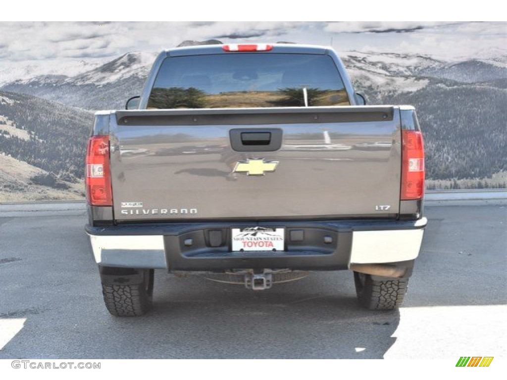 2011 Silverado 1500 LTZ Extended Cab 4x4 - Taupe Gray Metallic / Ebony photo #8