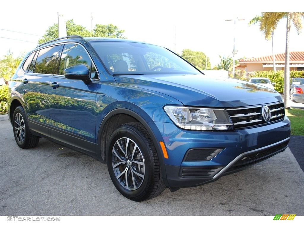 Stone Blue Metallic 2019 Volkswagen Tiguan SE Exterior Photo #135197708