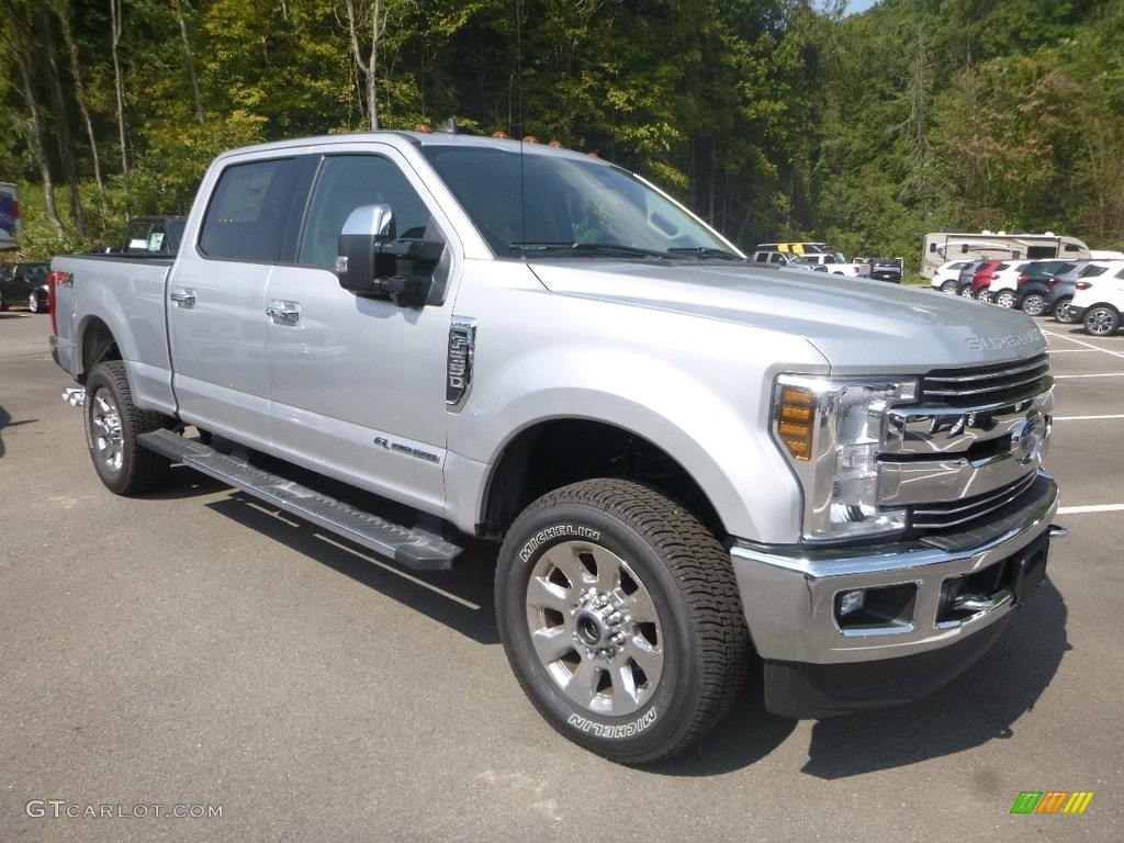 Ingot Silver 2019 Ford F250 Super Duty Lariat Crew Cab 4x4 Exterior Photo #135198116