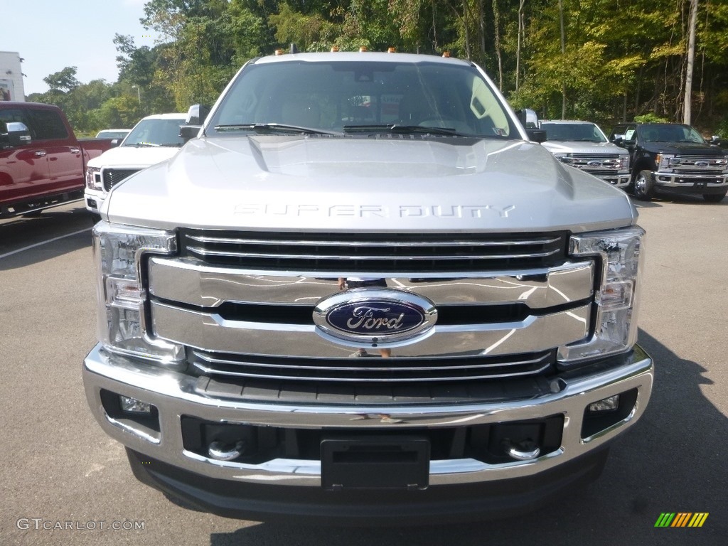 Ingot Silver 2019 Ford F250 Super Duty Lariat Crew Cab 4x4 Exterior Photo #135198128