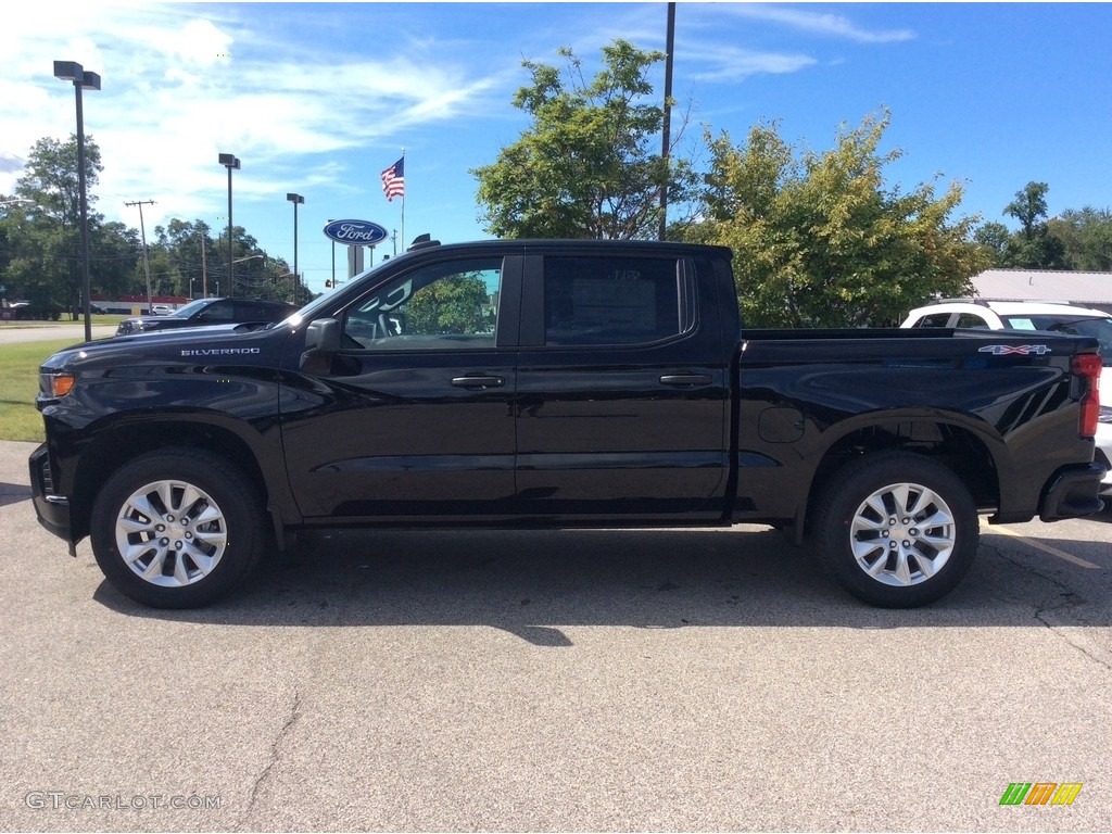 2020 Silverado 1500 Custom Crew Cab 4x4 - Black / Jet Black photo #6