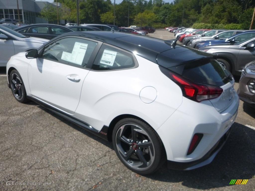 Chalk White 2020 Hyundai Veloster Turbo Ultimate Exterior Photo #135202421