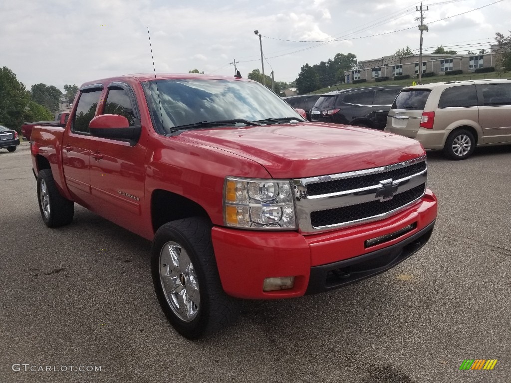 2011 Silverado 1500 LTZ Crew Cab 4x4 - Victory Red / Ebony photo #10