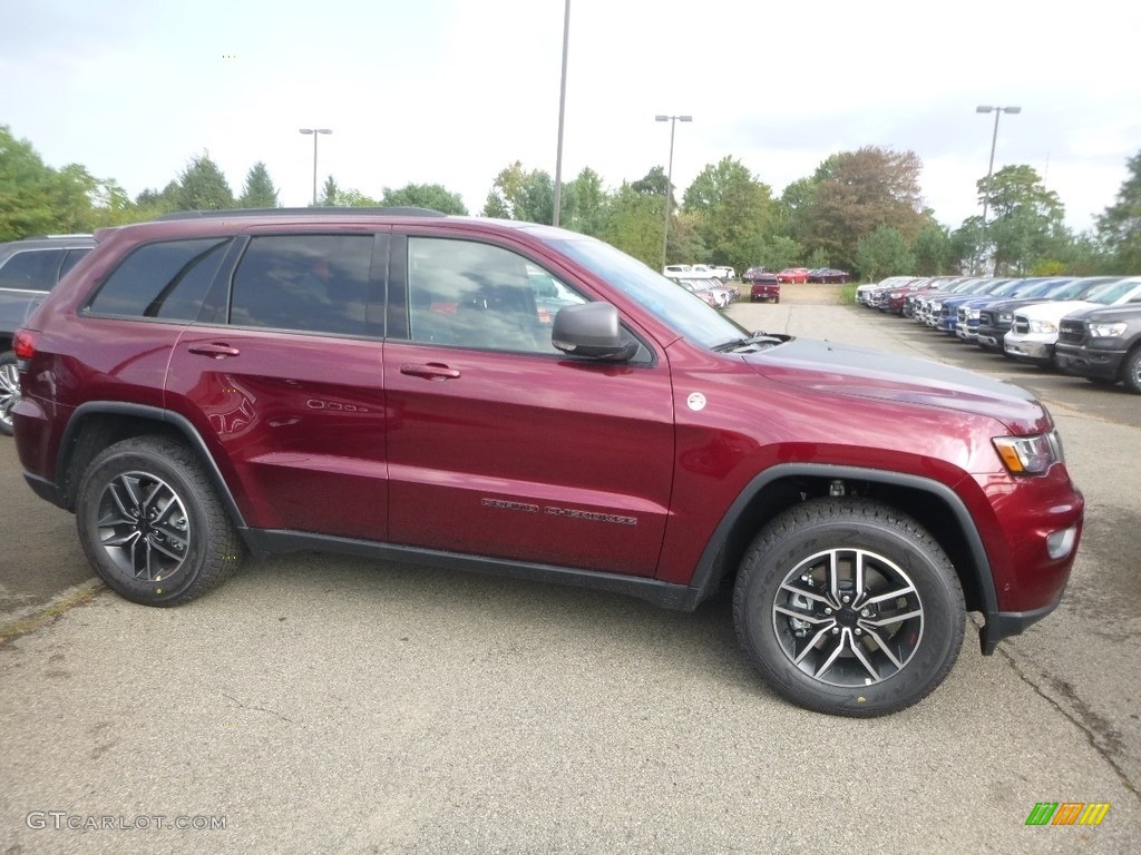 Velvet Red Pearl 2019 Jeep Grand Cherokee Trailhawk 4x4 Exterior Photo #135203027