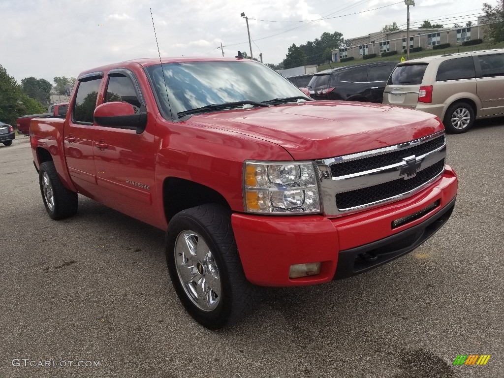 2011 Silverado 1500 LTZ Crew Cab 4x4 - Victory Red / Ebony photo #30