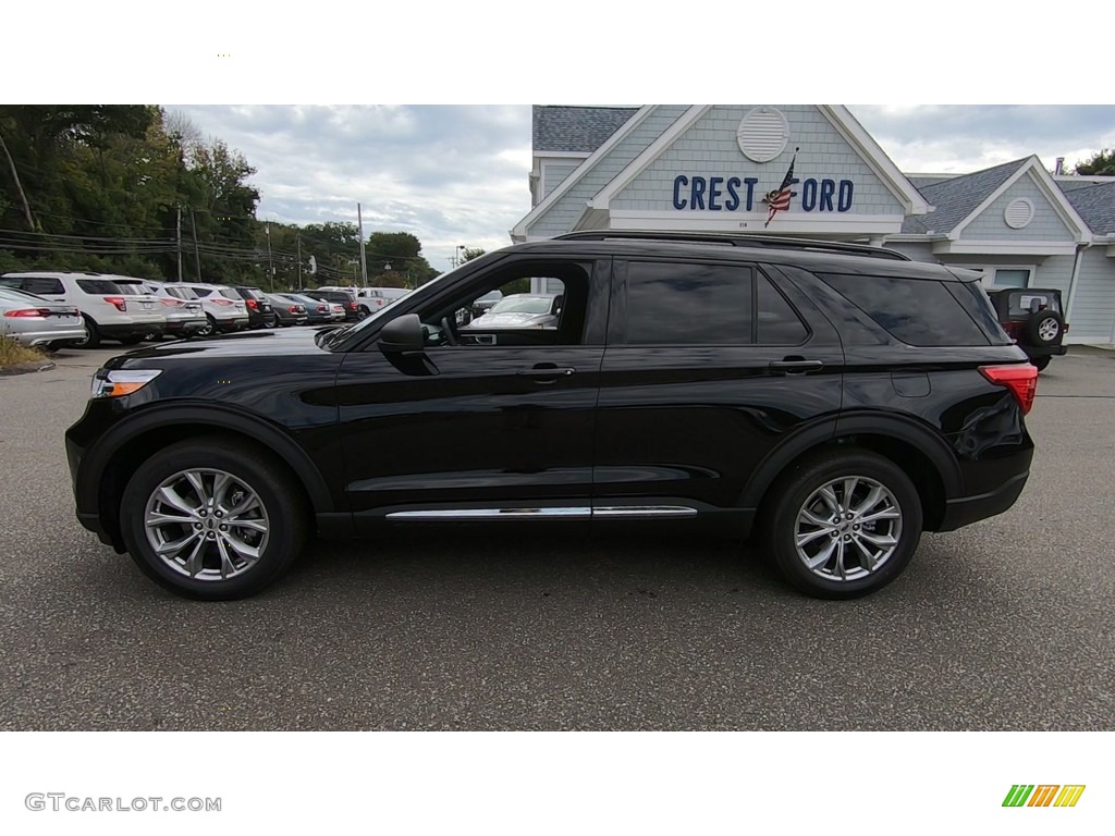 2020 Explorer XLT 4WD - Agate Black Metallic / Ebony photo #4