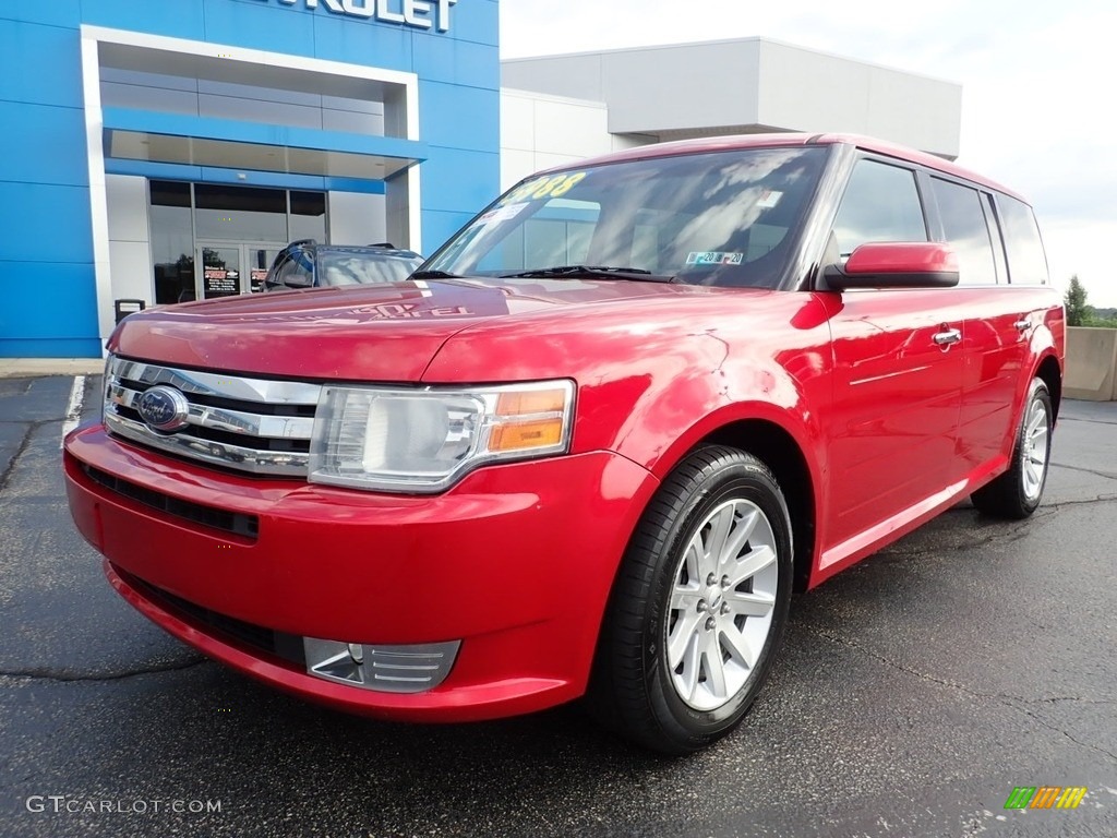 2010 Flex SEL - Red Candy Metallic / Charcoal Black photo #2