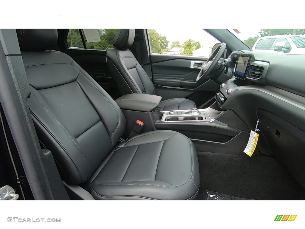Ebony Interior 2020 Ford Explorer XLT 4WD Photo #135205307