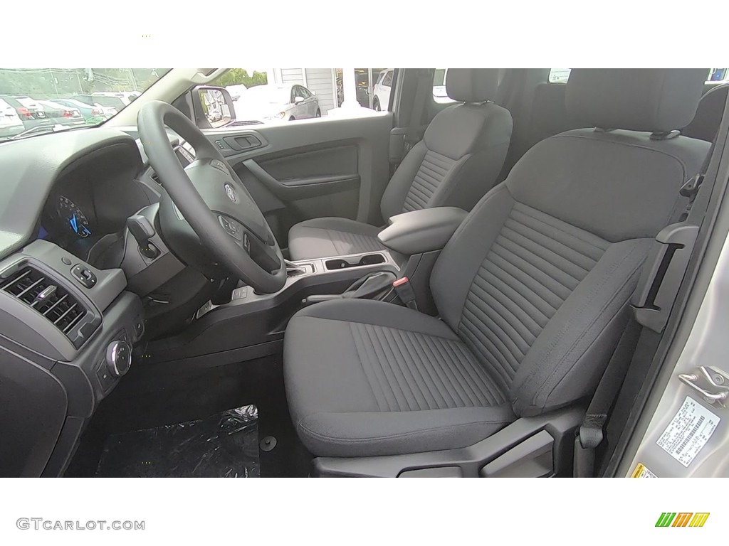 Ebony Interior 2019 Ford Ranger XL SuperCab 4x4 Photo #135206597