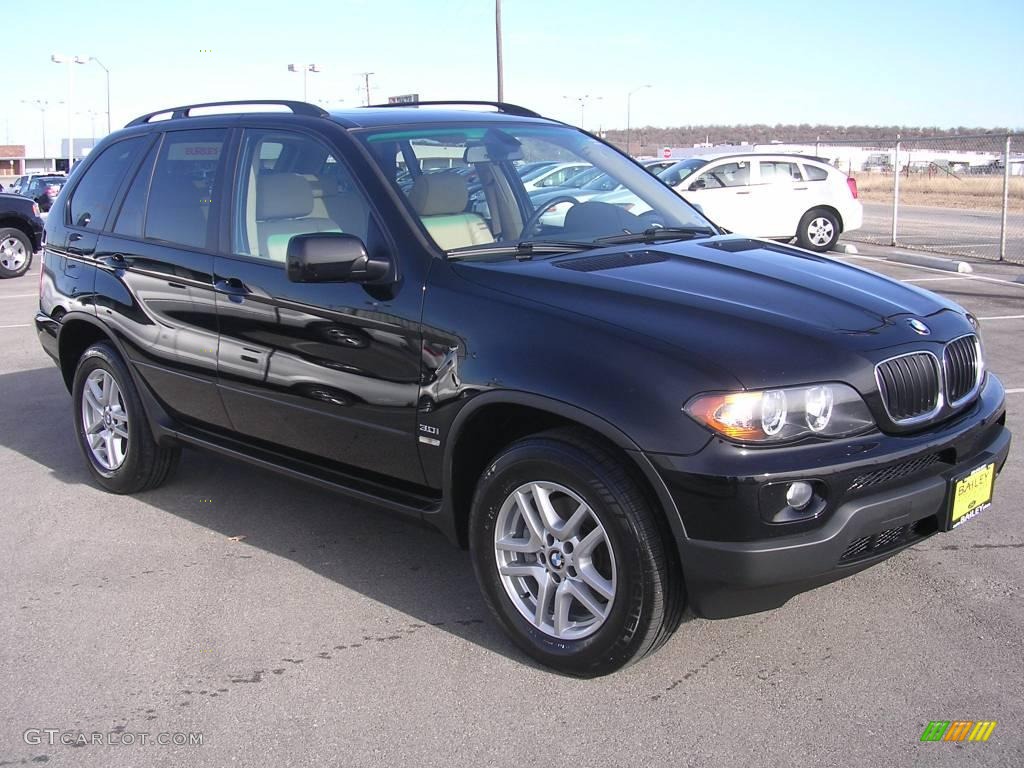 2006 X5 3.0i - Jet Black / Beige photo #3