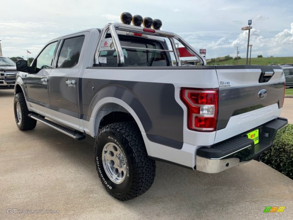 2019 F150 XLT SuperCrew 4x4 - Oxford White / Earth Gray photo #4