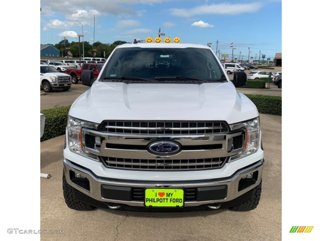 2019 F150 XLT SuperCrew 4x4 - Oxford White / Earth Gray photo #7