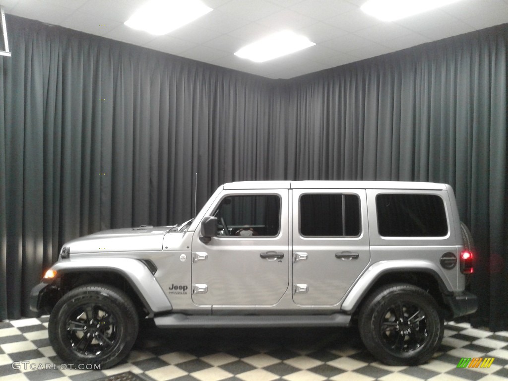 2020 Wrangler Unlimited Sahara 4x4 - Billet Silver Metallic / Black photo #1