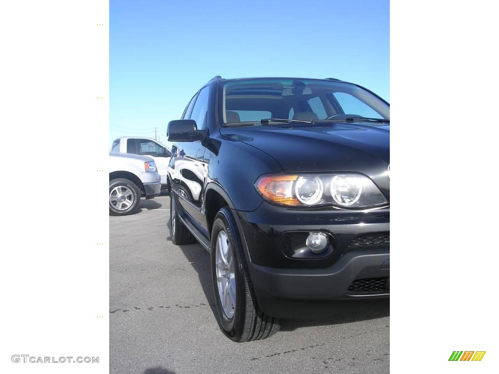 2006 X5 3.0i - Jet Black / Beige photo #4