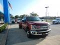 2017 Ruby Red Ford F350 Super Duty Lariat Crew Cab 4x4  photo #7