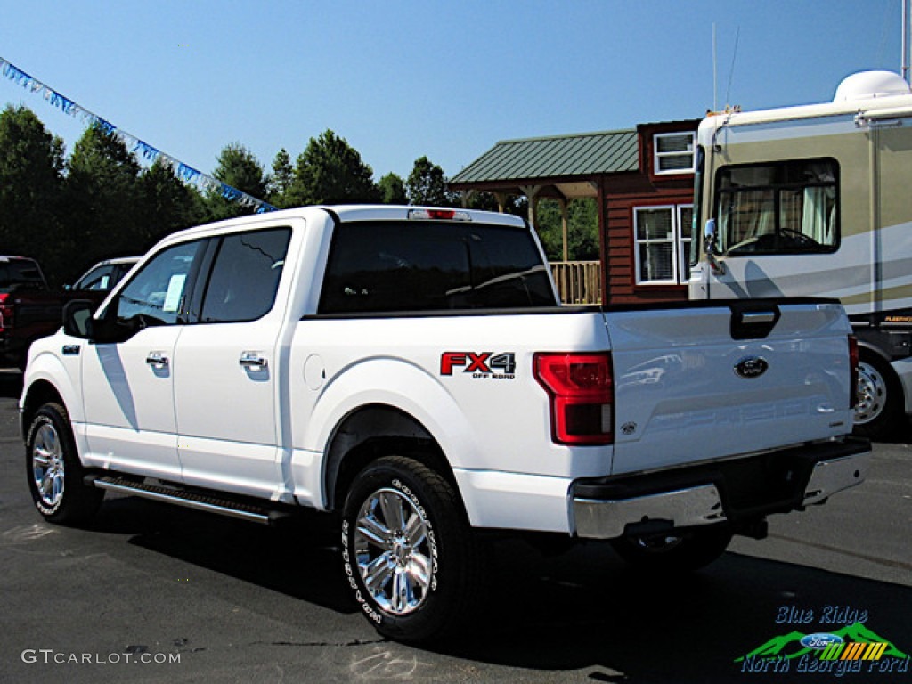 2019 F150 XLT SuperCrew 4x4 - Oxford White / Earth Gray photo #3