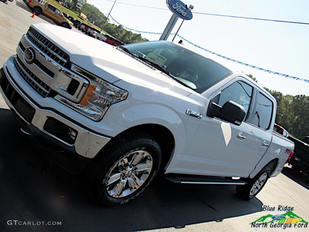 2019 F150 XLT SuperCrew 4x4 - Oxford White / Earth Gray photo #34