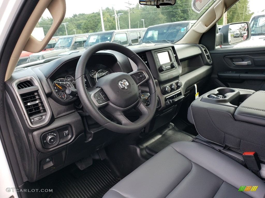 Black/Diesel Gray Interior 2020 Ram 1500 Tradesman Quad Cab 4x4 Photo #135217100