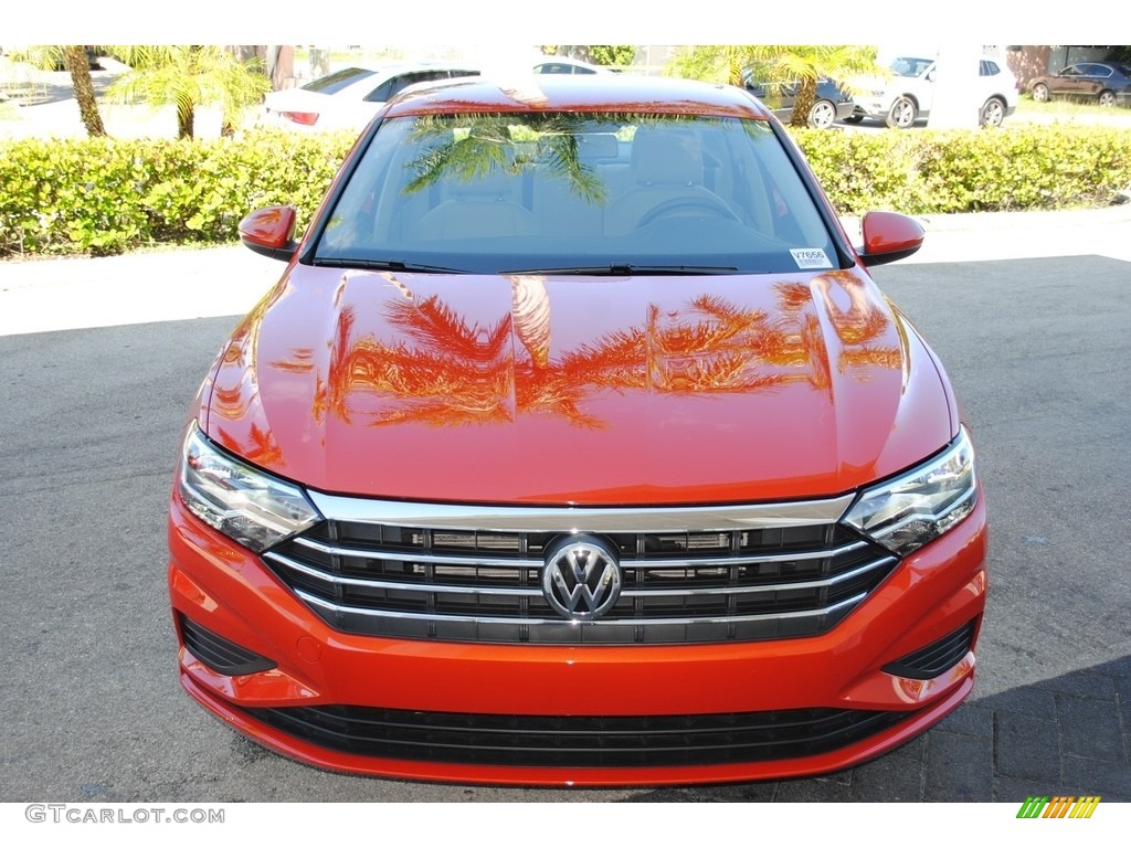 2019 Jetta S - Habanero Orange / Storm Gray photo #3