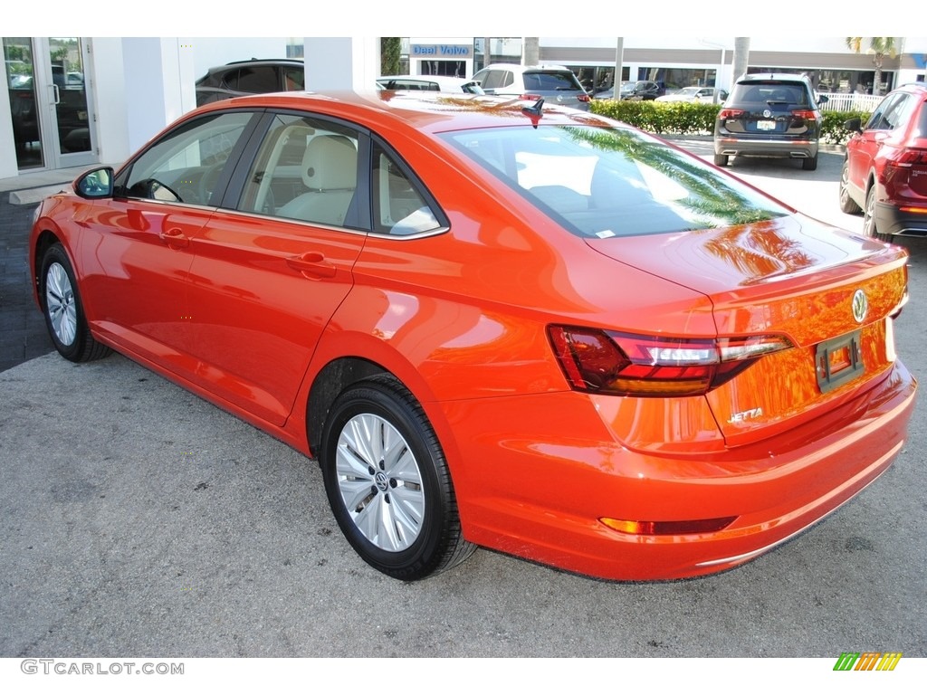 2019 Jetta S - Habanero Orange / Storm Gray photo #6