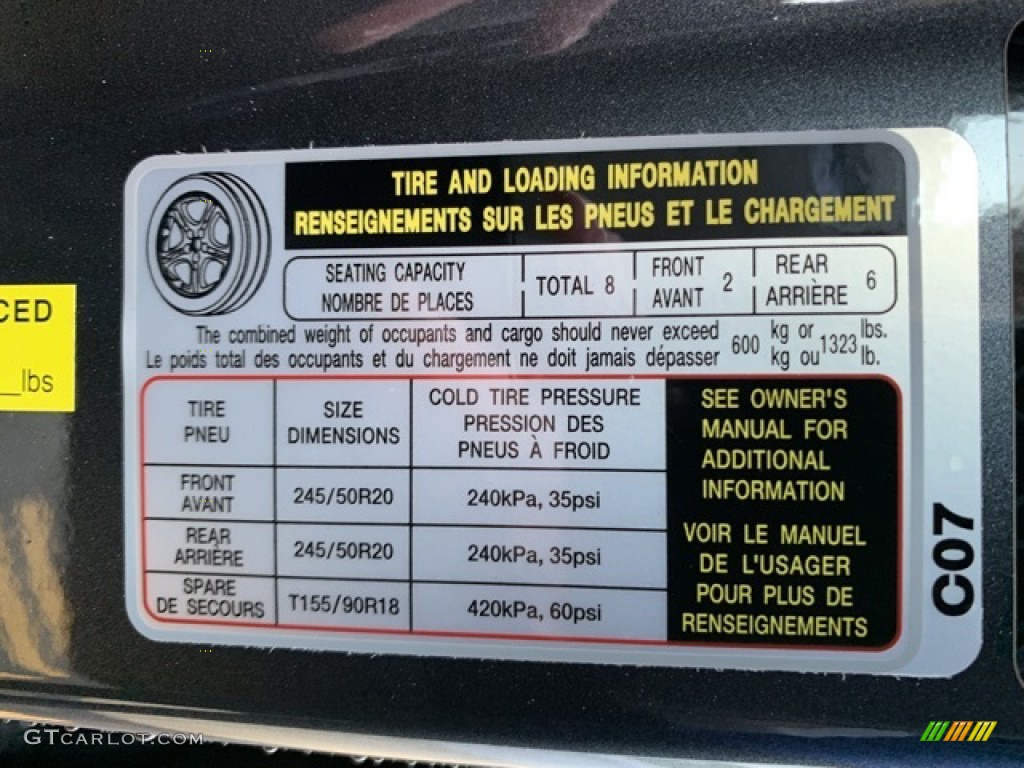 2020 Hyundai Palisade SEL AWD Info Tag Photo #135221387