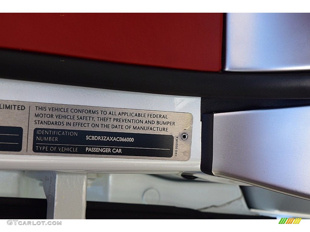 2010 Bentley Continental GTC Series 51 Info Tag Photo #135224262