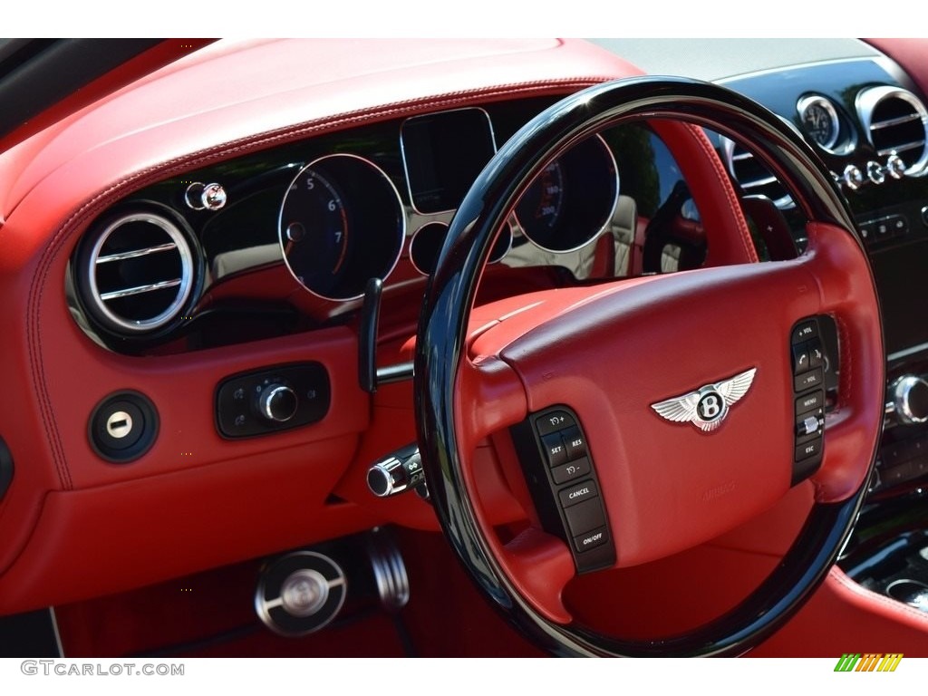 2010 Bentley Continental GTC Series 51 Fireglow Steering Wheel Photo #135224322