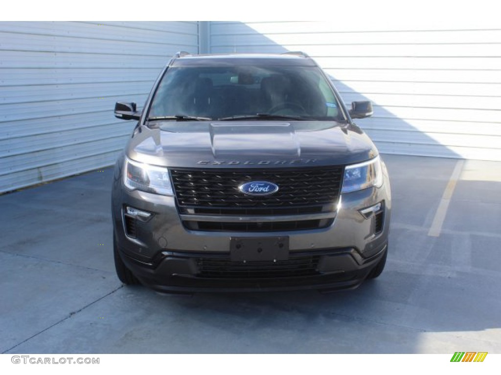 2018 Explorer Sport 4WD - Magnetic Metallic / Ebony Black photo #3