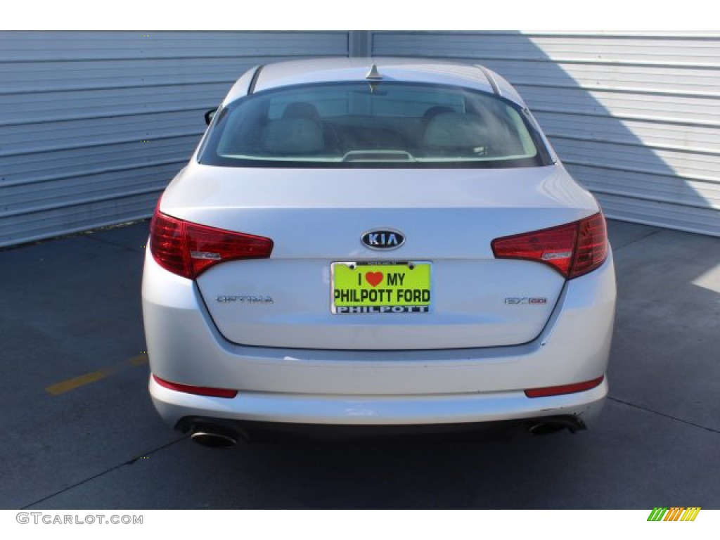 2012 Optima EX - Bright Silver / Gray photo #7