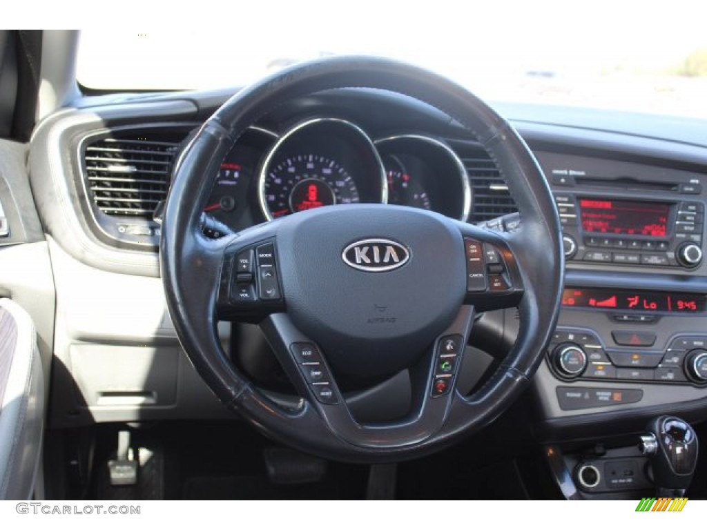 2012 Optima EX - Bright Silver / Gray photo #22