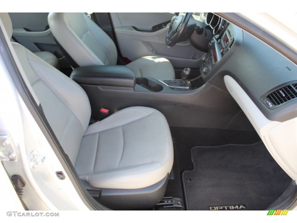 2012 Optima EX - Bright Silver / Gray photo #27