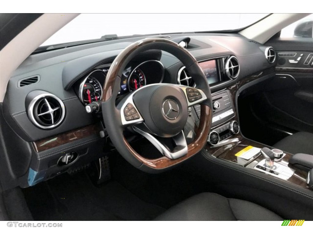 2020 Mercedes-Benz SL 450 Roadster Black Dashboard Photo #135227034
