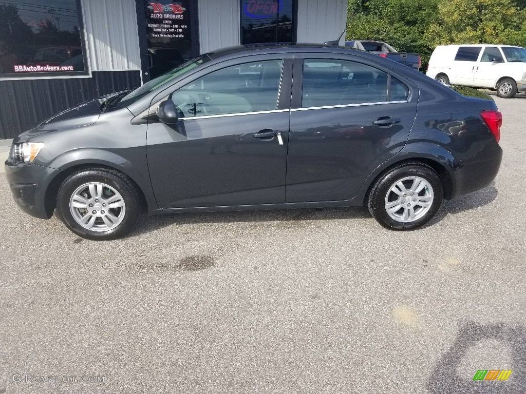 2014 Sonic LT Sedan - Ashen Gray Metallic / Jet Black/Dark Titanium photo #1