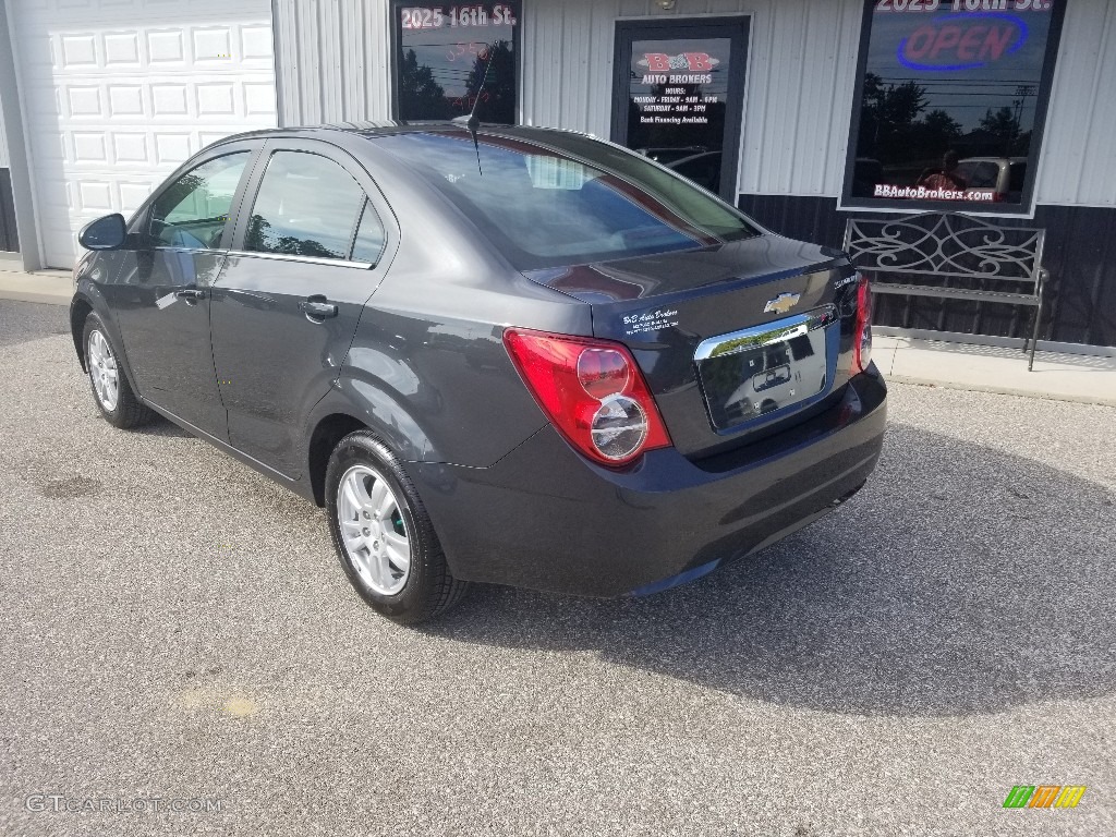 2014 Sonic LT Sedan - Ashen Gray Metallic / Jet Black/Dark Titanium photo #3