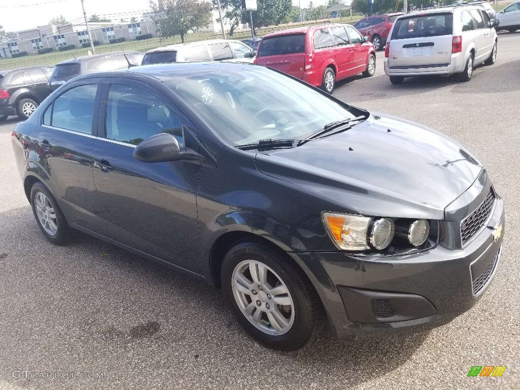 2014 Sonic LT Sedan - Ashen Gray Metallic / Jet Black/Dark Titanium photo #6