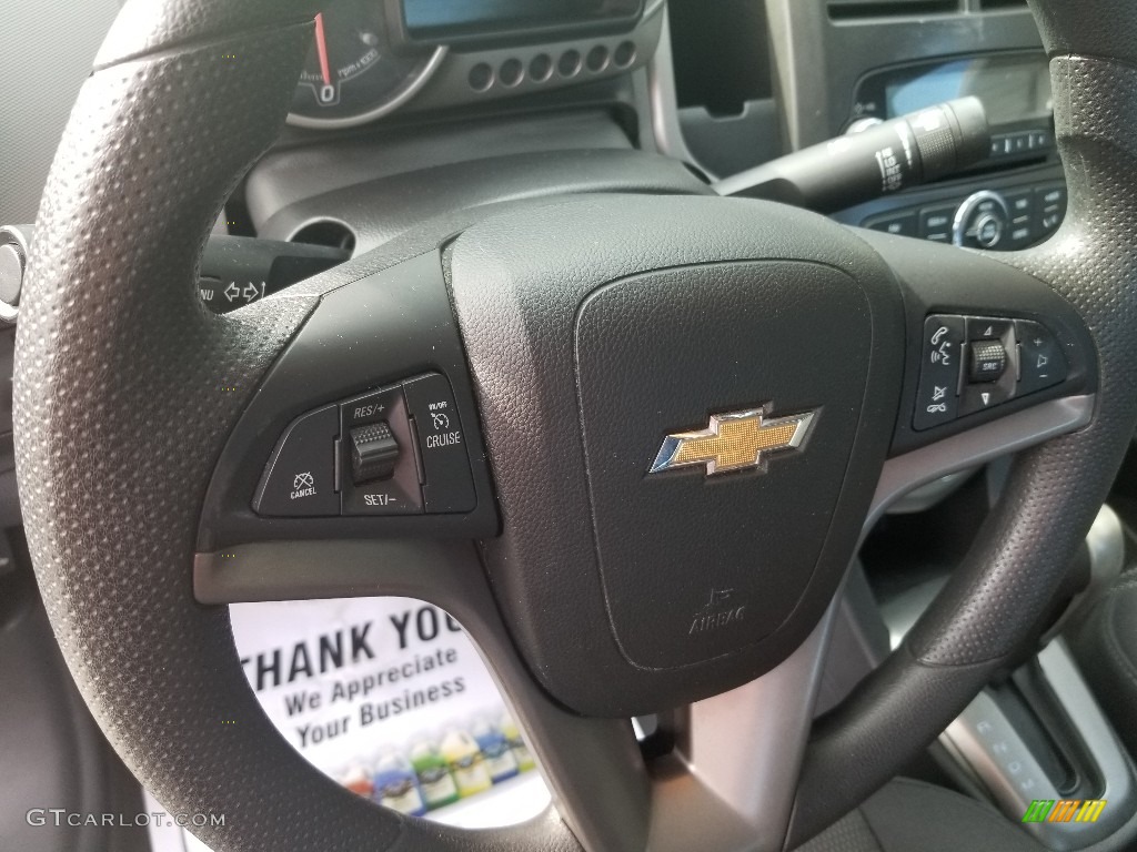 2014 Sonic LT Sedan - Ashen Gray Metallic / Jet Black/Dark Titanium photo #12