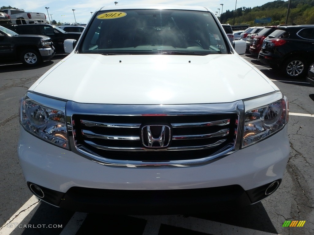 2013 Pilot EX-L 4WD - Taffeta White / Gray photo #2